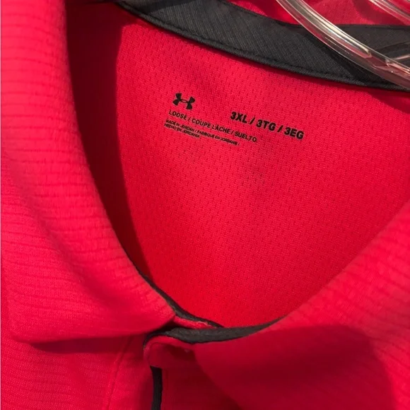 Under Armour Pink Polo Shirt Classic Short Sleeve - Picture 2 of 2